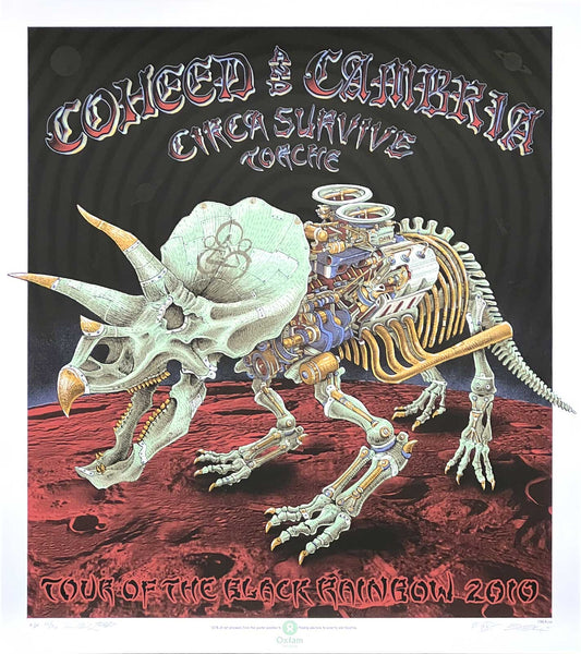 Coheed & Cambria Triceratops Poster by Emek