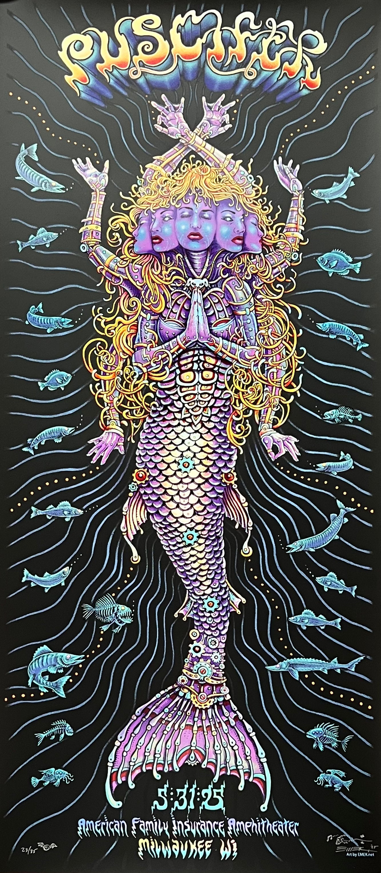 Puscifer Mermaid Poster - Regular Foil
