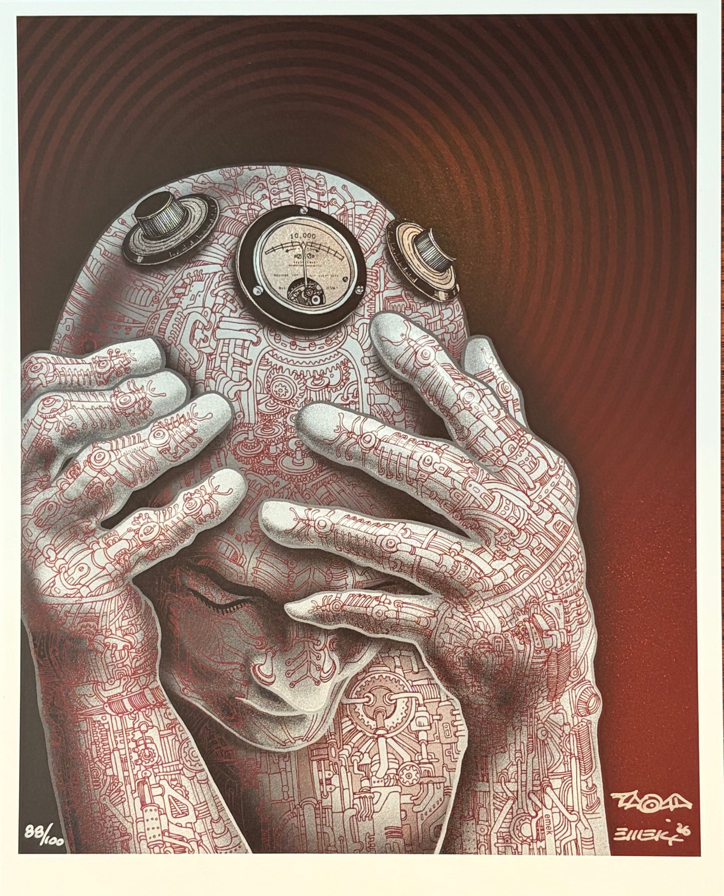 Cyberman Mini Print - Shimmer Foil