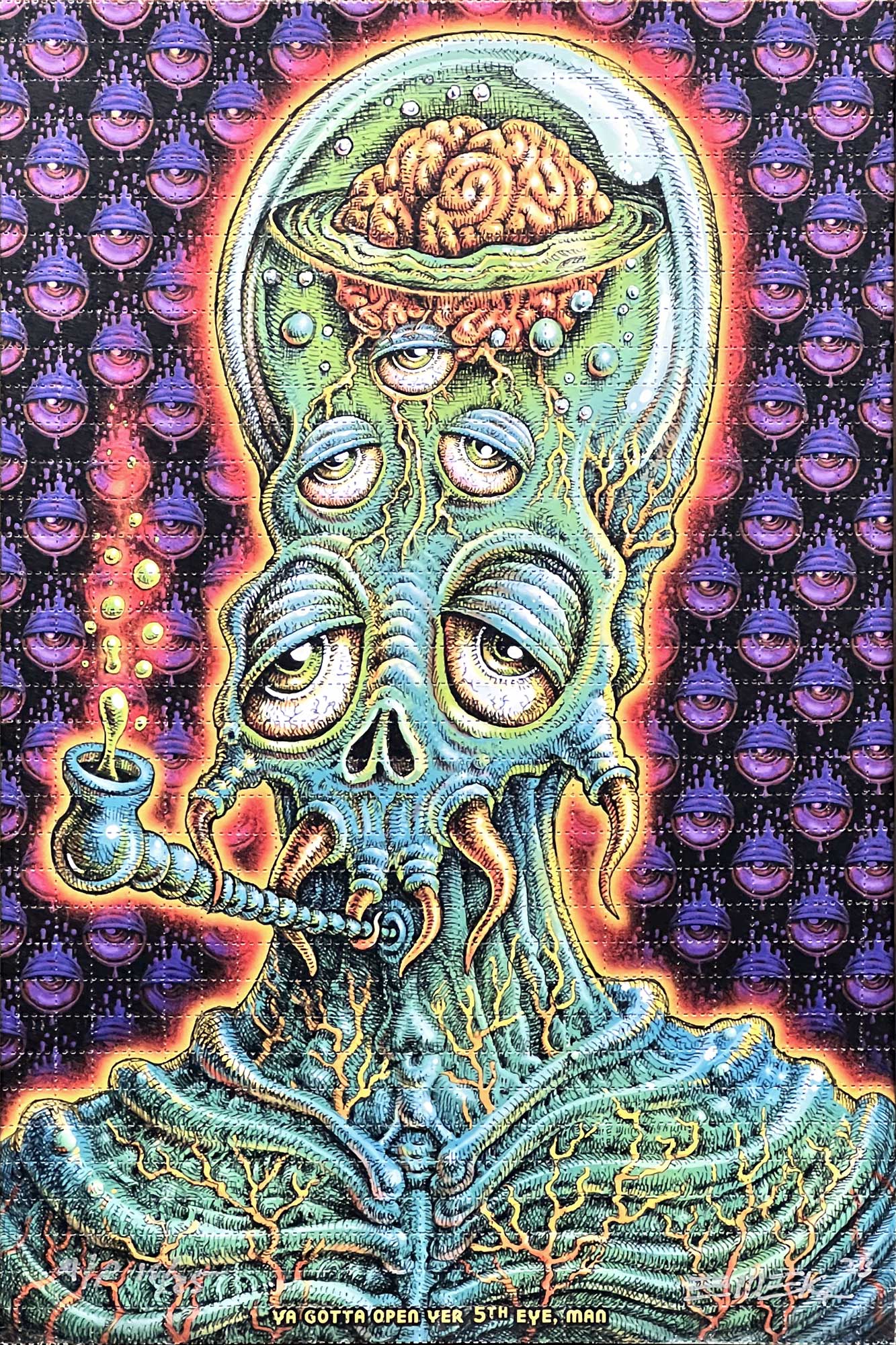 Fifth Eye Blotter Print by Emek
