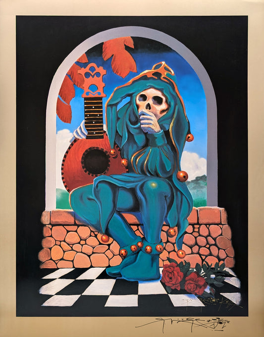 Pyramid Jester Gold Poster by Stanley Mouse