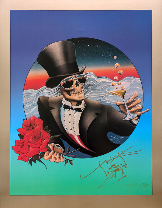 One More Saturday Night Gold Poster by Stanley Mouse