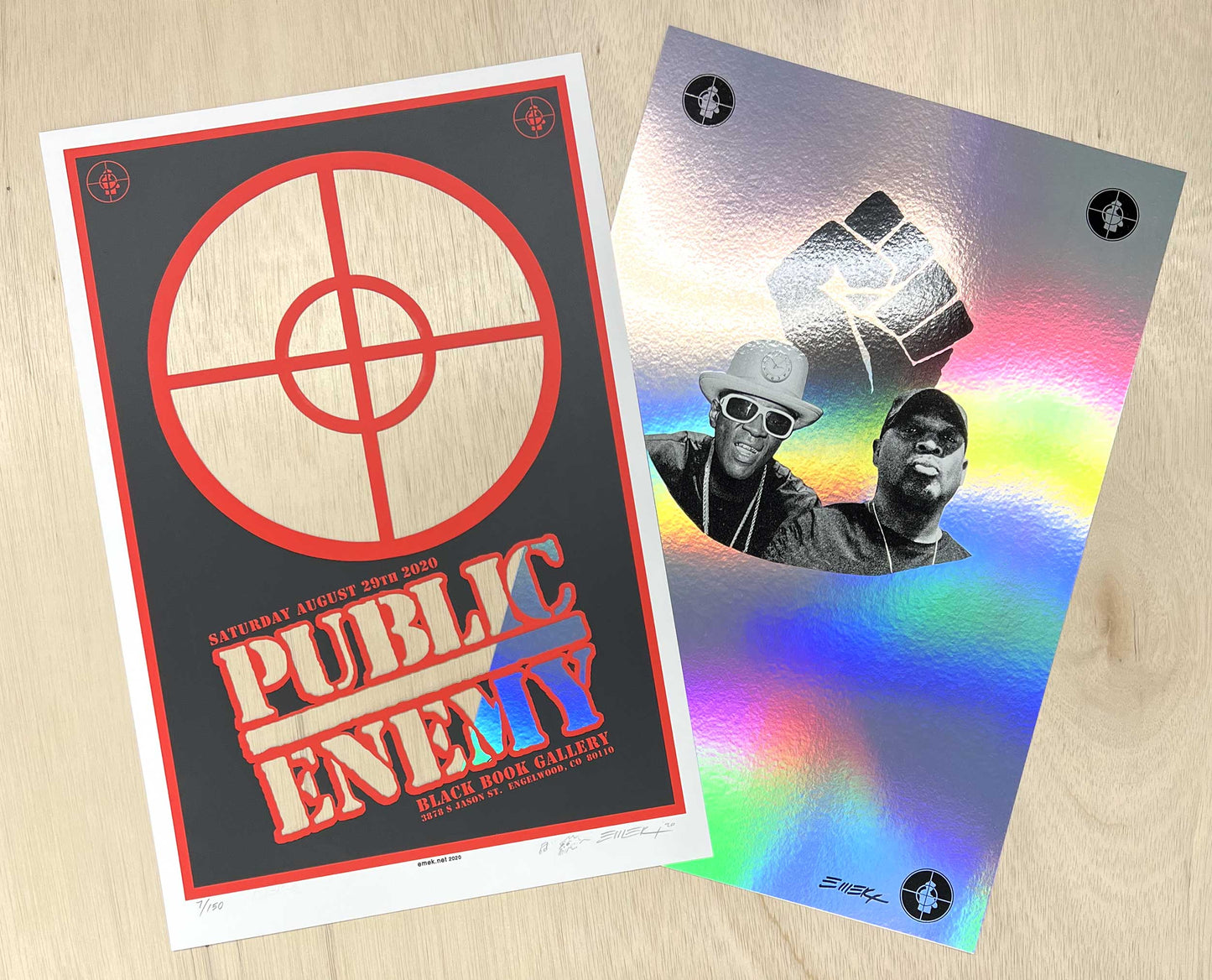 Public Enemy 2020 Two-Piece Poster by Emek