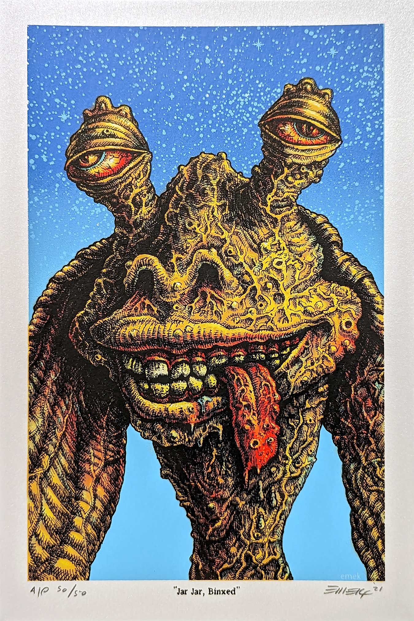 Set of 12 Stoned Wars Mini Prints by Emek