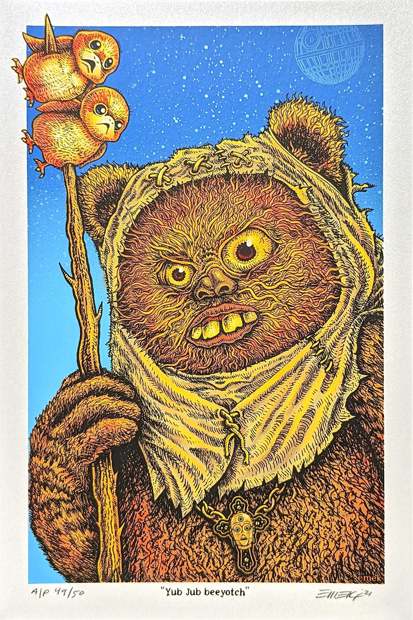 Set of 12 Stoned Wars Mini Prints by Emek
