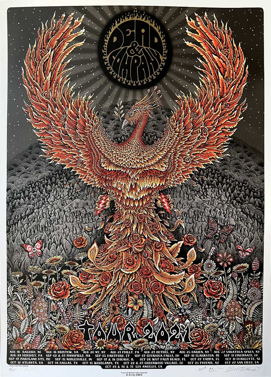 Dead Phoenix B+R Paper Poster by Emek