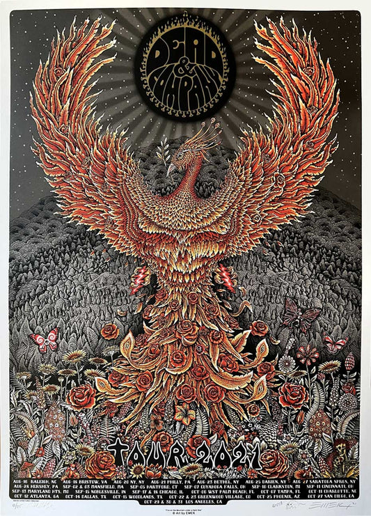 Dead Phoenix B+R Paper Poster by Emek