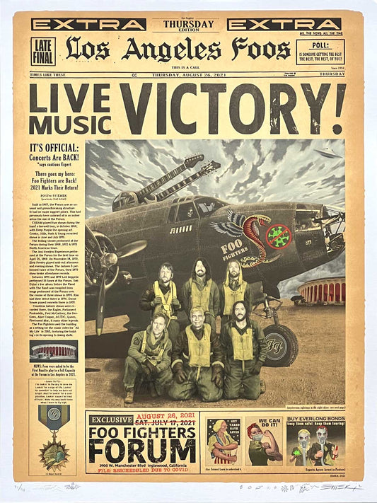 Foo Fighters Victory Poster by Emek