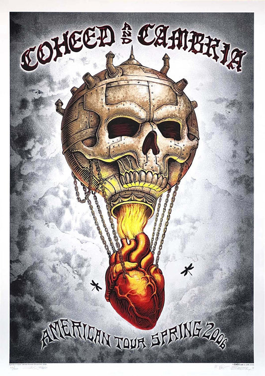 Coheed & Cambria Skull Balloon Poster by Emek