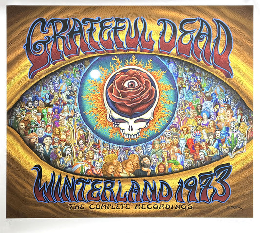 Grateful Dead Winterland 1973 Poster by Emek