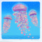 Jelly Blossoms 12" Blue Sky Print