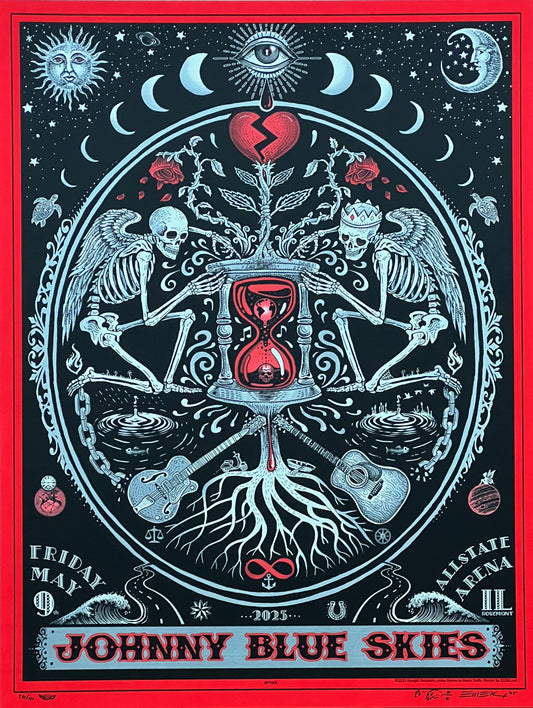 Johnny Blue Skies Poster - Artist Edition Glow