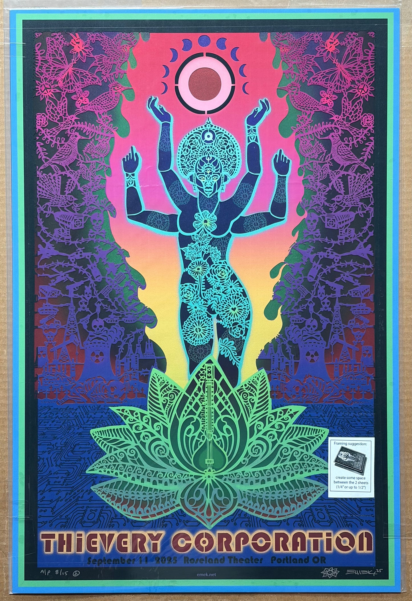 Thievery Corporation Lasercut Poster - Variant