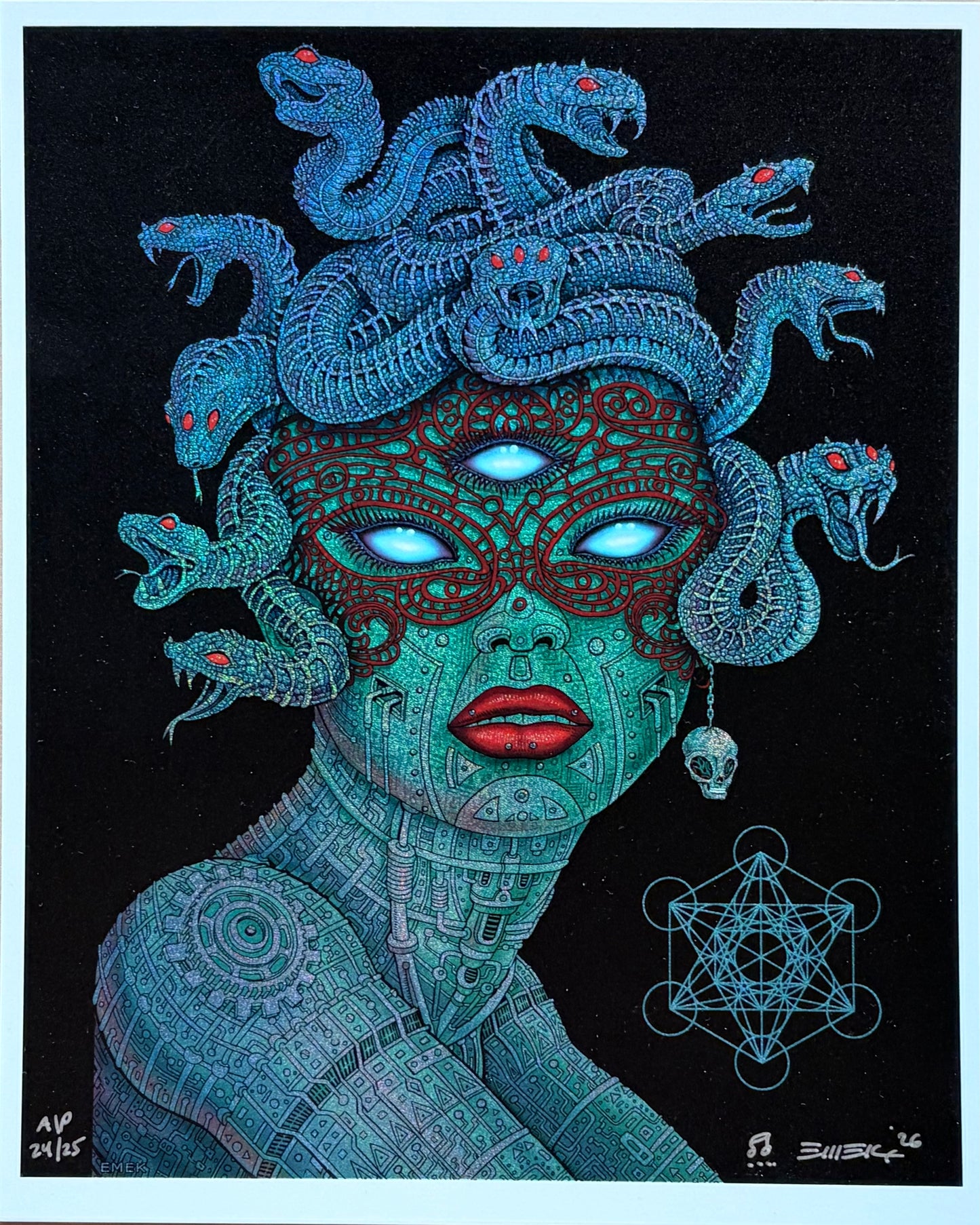 Medusa Mini Print - Shimmer Foil