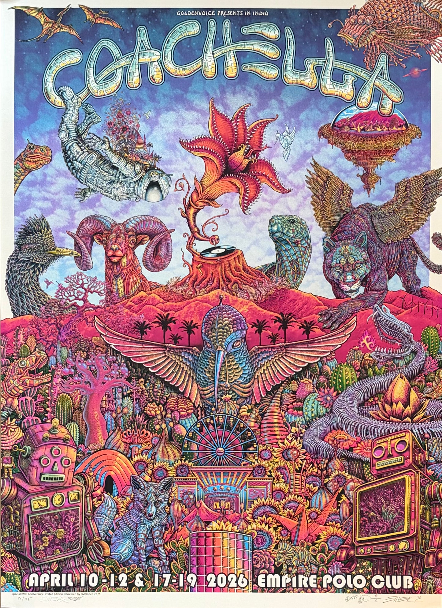 Coachella 2026 Poster - Pink Pearl