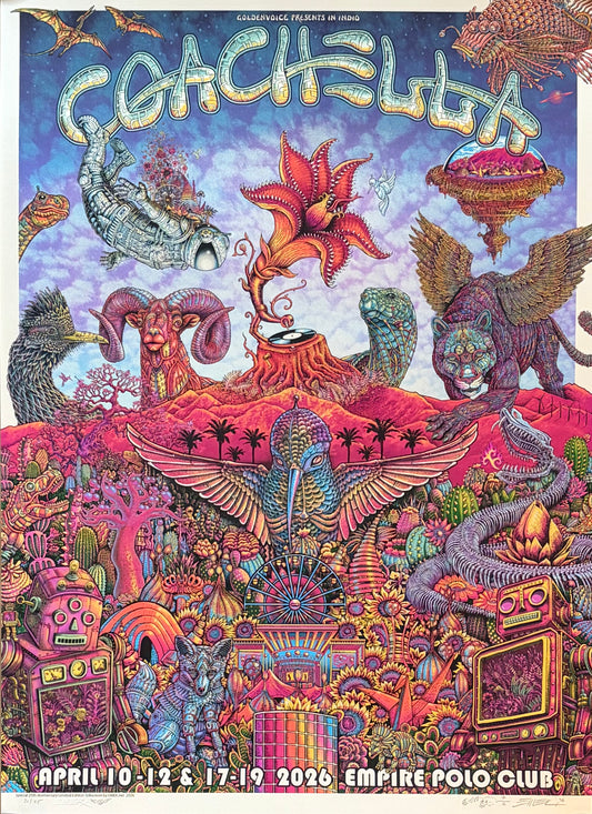 Coachella 2026 Poster - Pink Pearl