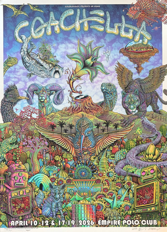 Coachella 2026 Poster - Green Pearl