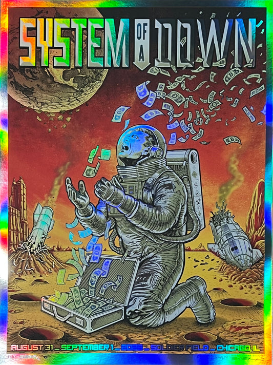 System of a Down Mars Poster - Red Foil