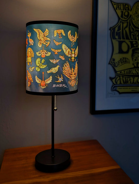 Birds Lamp by Emek - Midnight Moonlight
