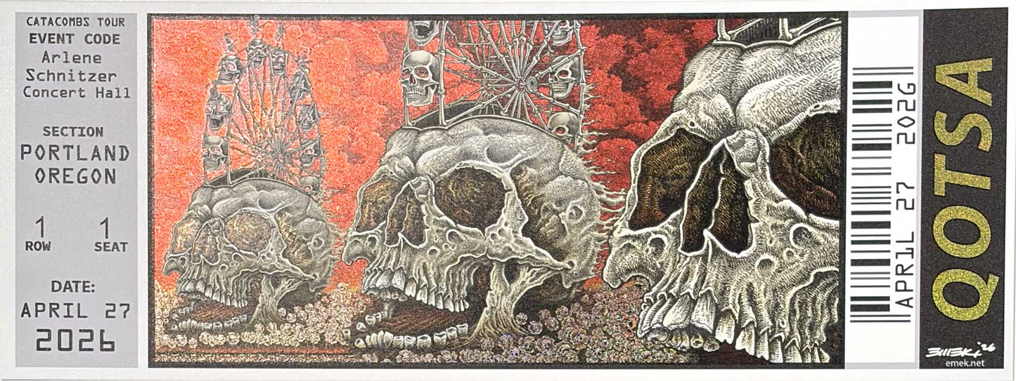 QOTSA Portland 26 Sparkle Ticket
