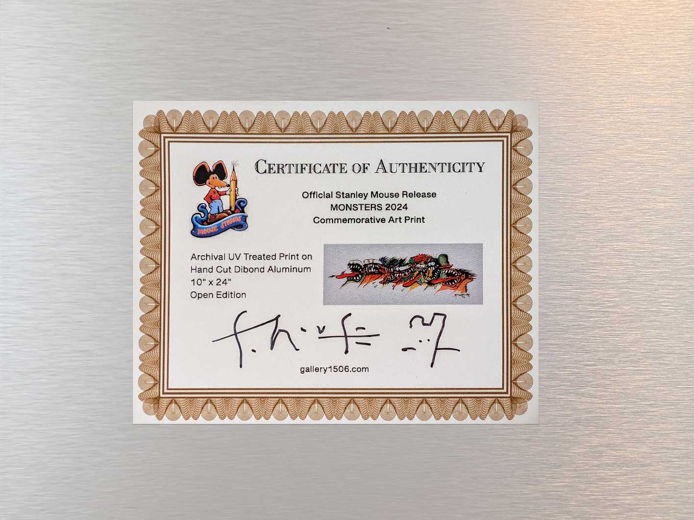 Monster Group Aluminum Print by Stanley Mouse
