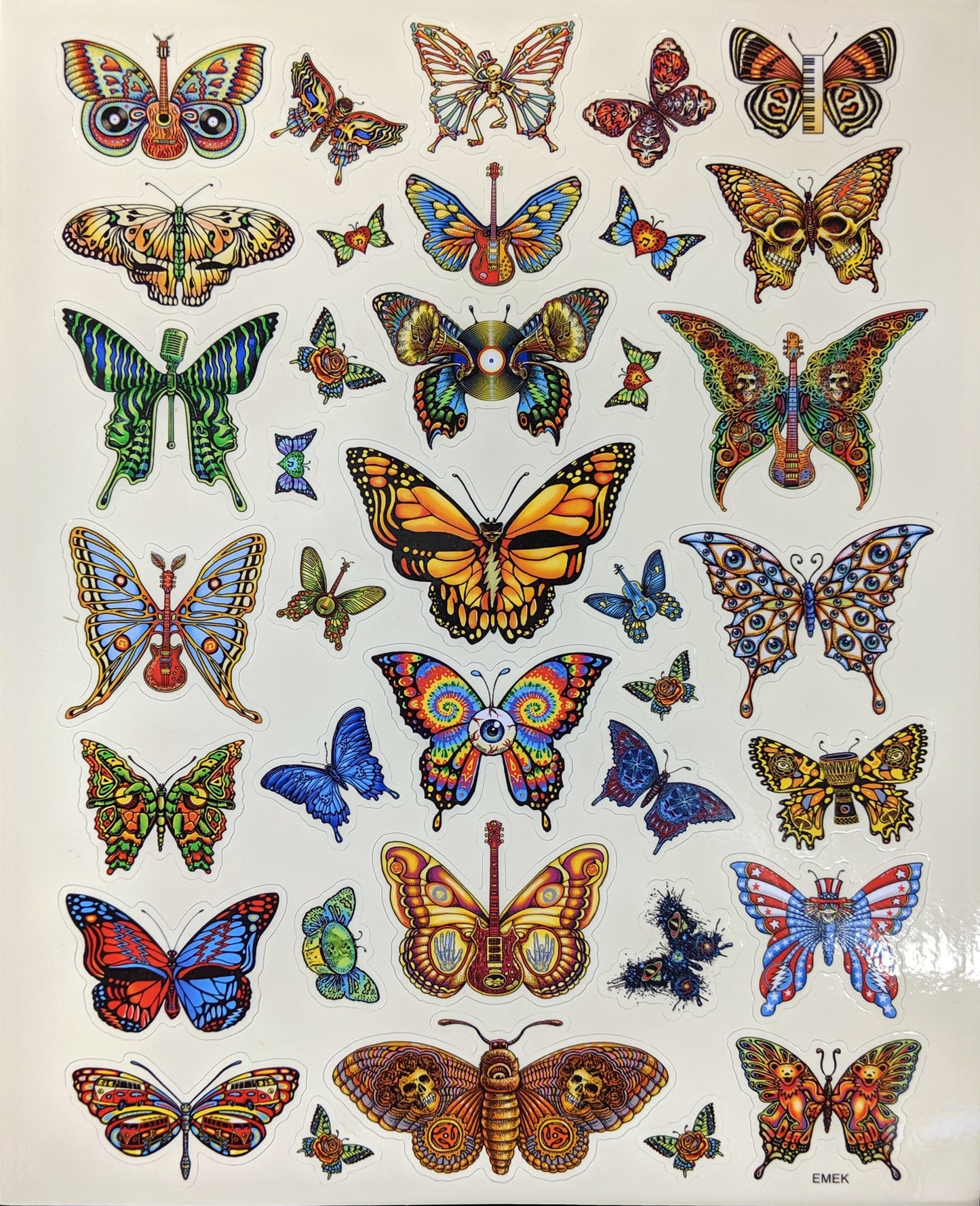 Dead Butterflies Stickers by Emek