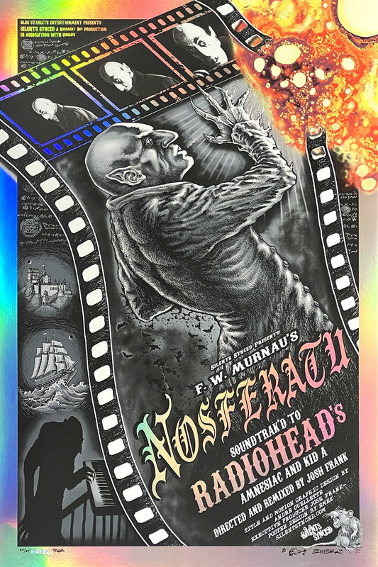 Nosferatu Poster by Emek - Silver Foil
