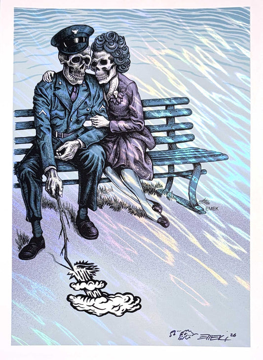 World War III Handbill - Blue Lava