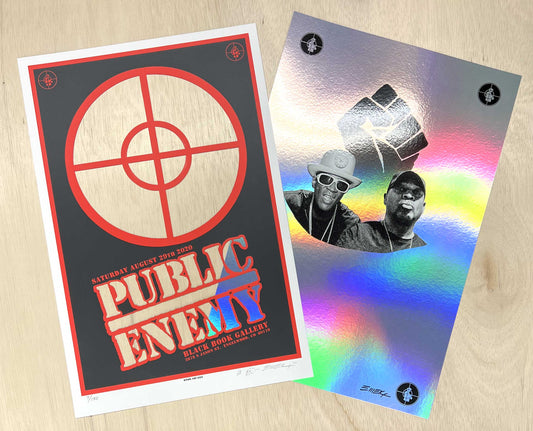 Public Enemy 2020 Two-Piece Poster by Emek