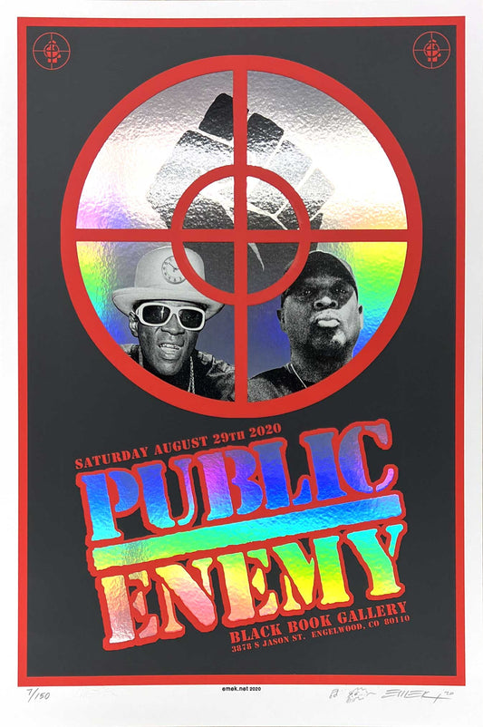 Public Enemy 2020 Two-Piece Poster by Emek