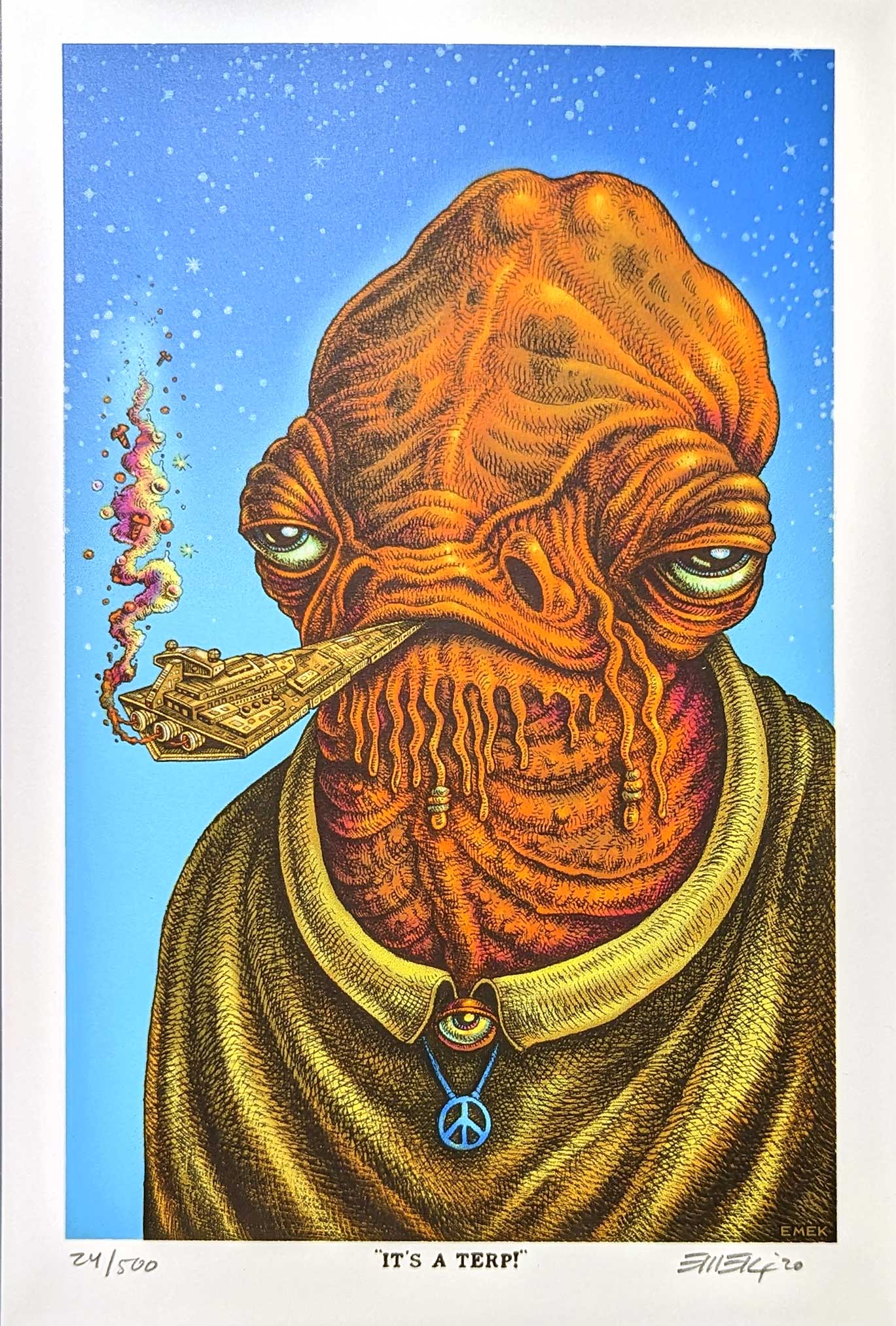 Stoned Wars Mini Prints by Emek - Set of 12