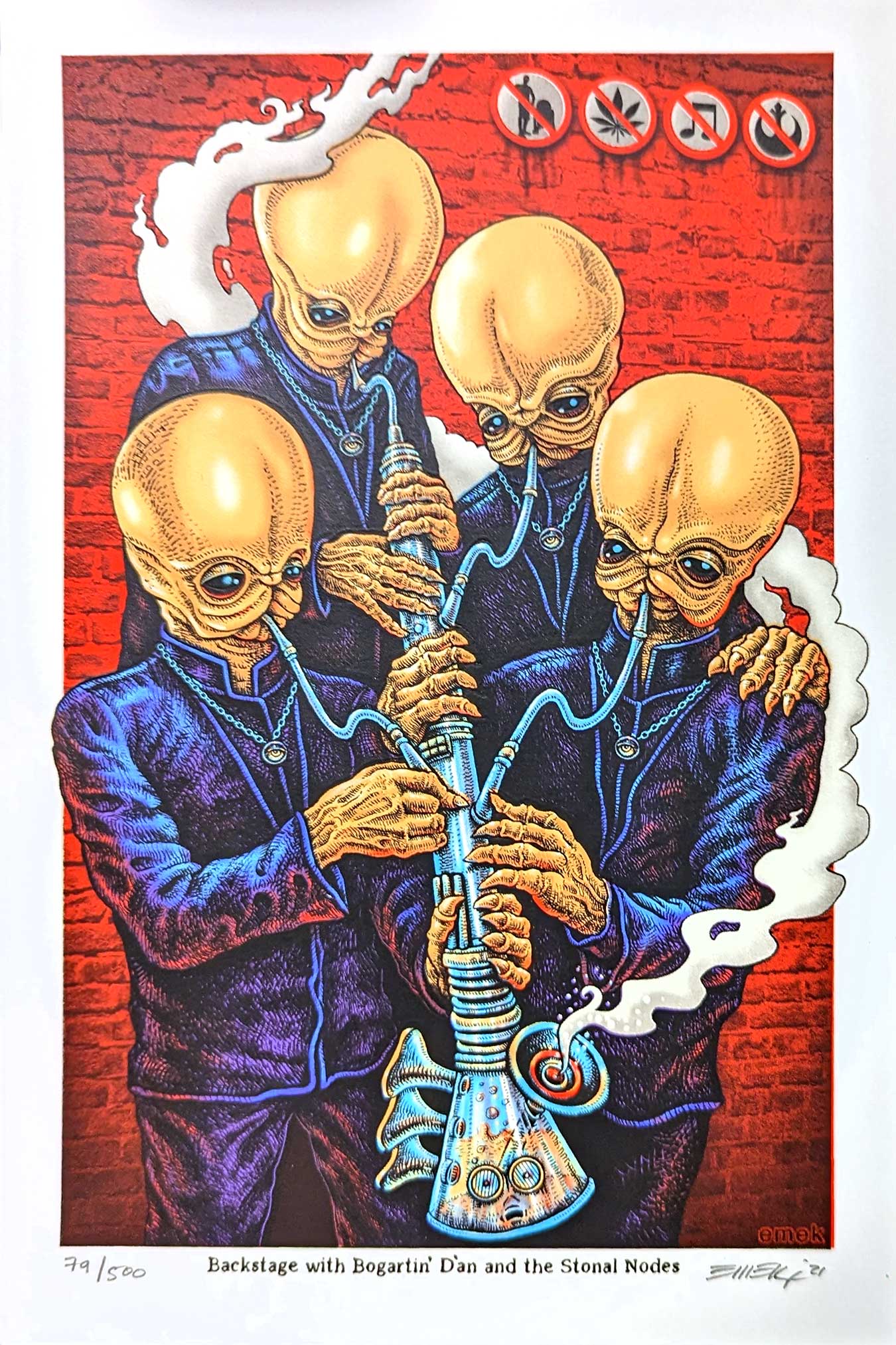 Stoned Wars Mini Prints by Emek - Set of 12