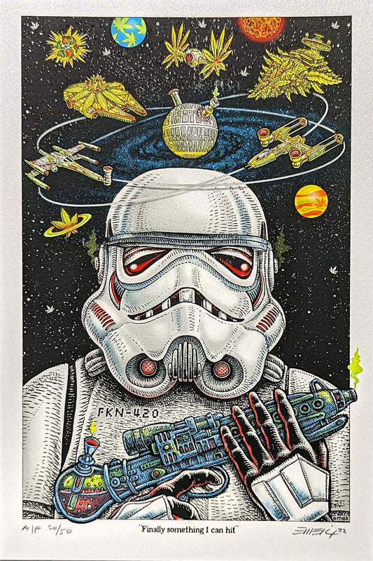 Stoned Wars VI Stoned Trooper #2 Hit Mini Print by Emek