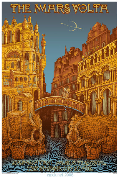 The Mars Volta 2008 Poster by Emek
