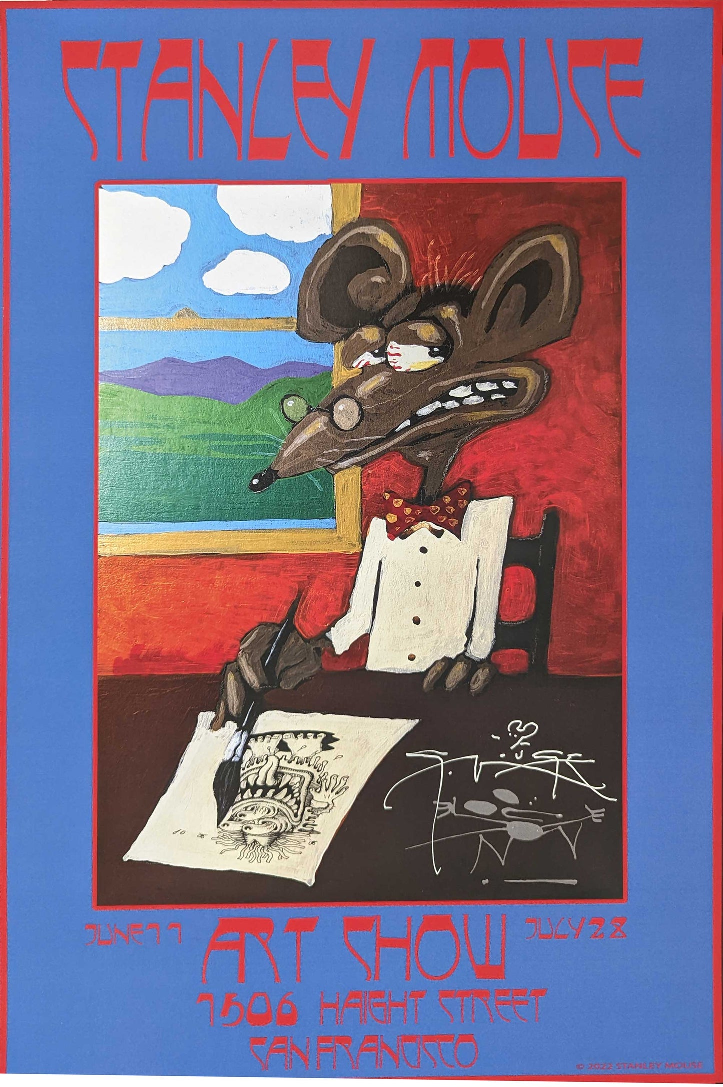 Stanley Mouse Show Poster - The Painter