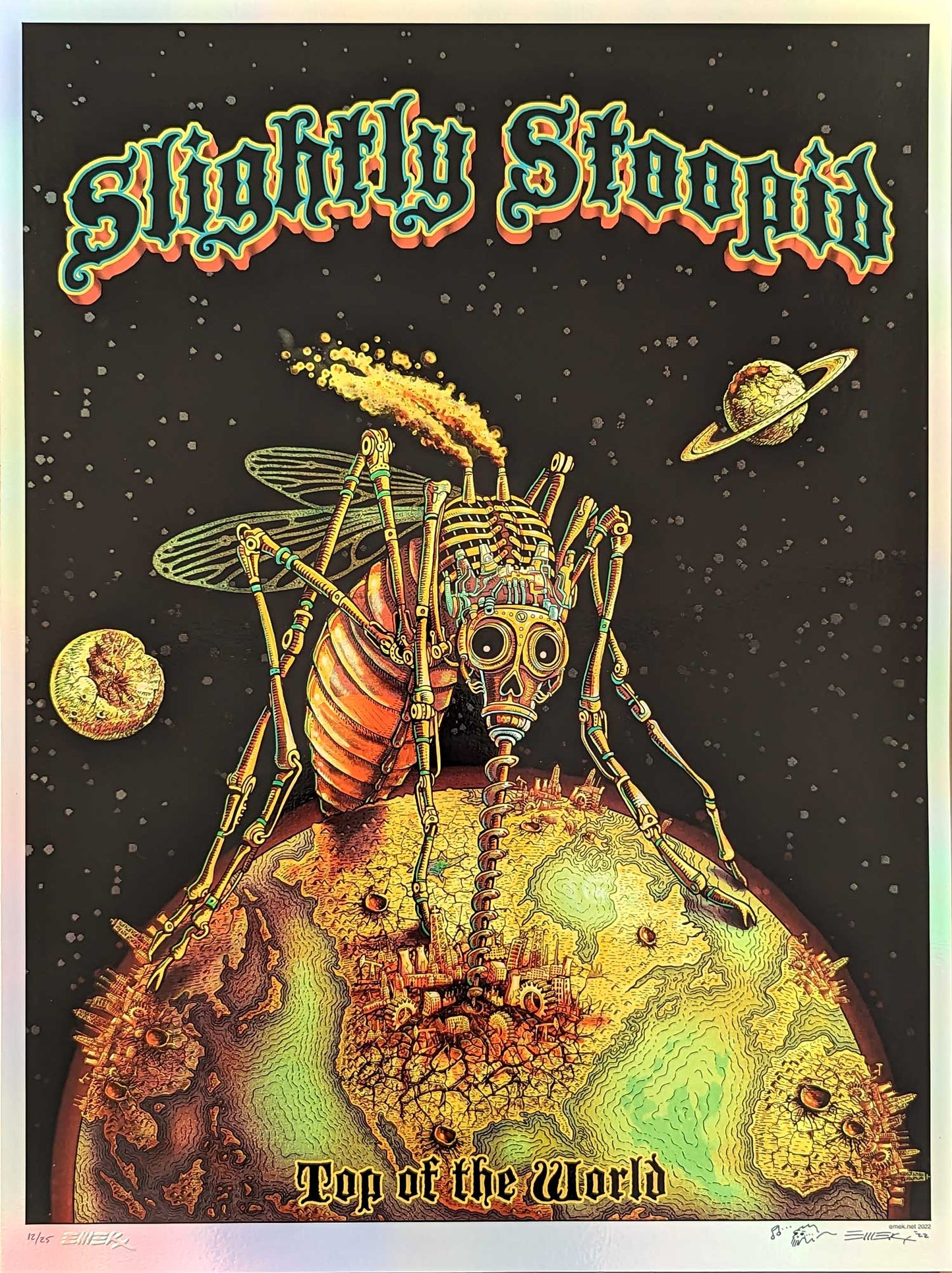Slightly Stoopid Mosquito Foil Poster by Emek
