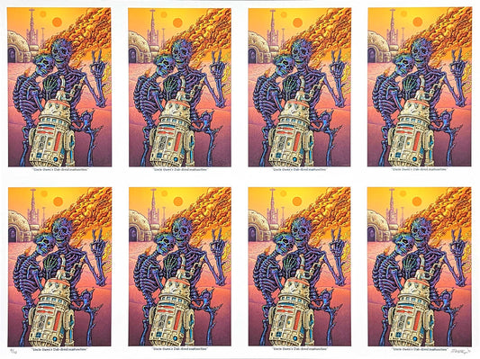 Stoned Wars Uncle Owen Uncut Print by Emek