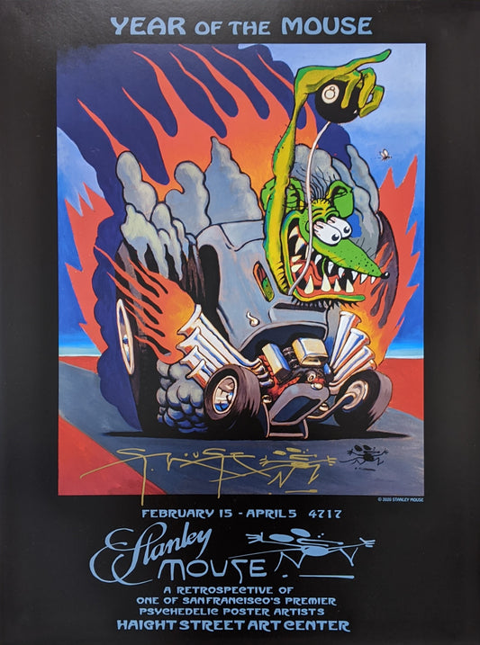 Year of the Mouse Hot Rod Poster by Stanley Mouse